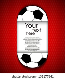 Paper soccerball background