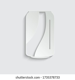 vector de icono de papel soda