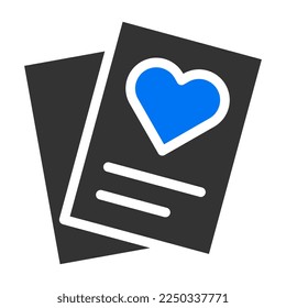 paper solid blue grey valentine illustration vector and logo new year icon perfect. Icon sign from modern collection for web. Nice design perfect.