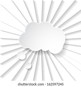 paper speech bubble