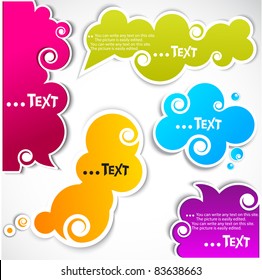 Paper speech bubble