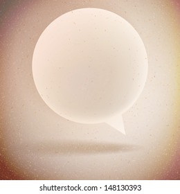 Paper Speech Bubble. EPS 10