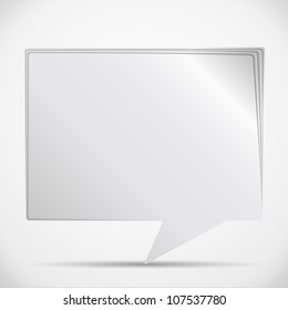 Paper Speech Bubble, vector eps10 illustration