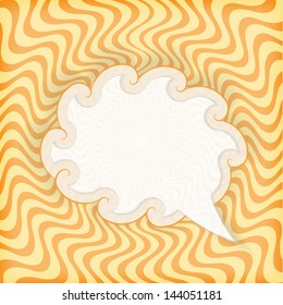 Paper Speech Bubble, Vector Illustration