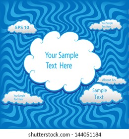 Paper Speech Bubble, Vector Illustration