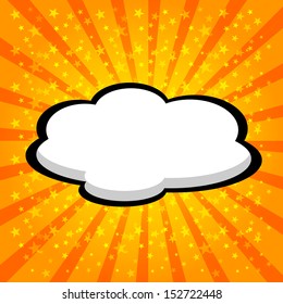 Paper Speech Bubble, Vector Illustration