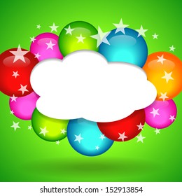 Paper Speech Bubble, Vector Illustration 
