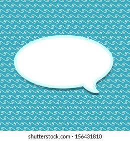 Paper Speech Bubble, Vector Illustration 