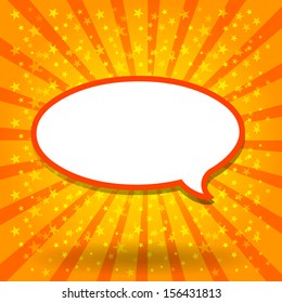 Paper Speech Bubble, Vector Illustration 