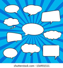 Paper Speech Bubble, Vector Illustration 