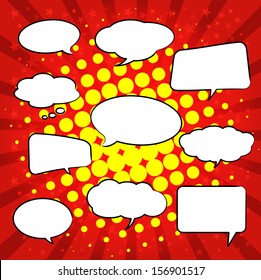 Paper Speech Bubble, Vector Illustration 