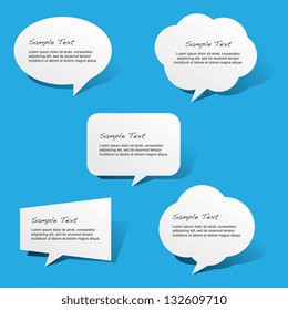 Paper Speech Bubbles