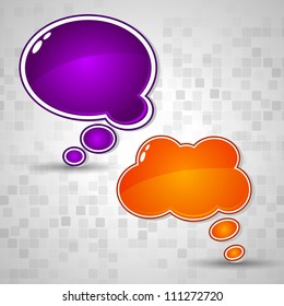 Paper speech bubbles. EPS 10.
