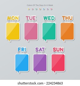 3,669 Names of the days of the week Images, Stock Photos & Vectors ...