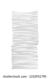 paper stack on white