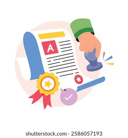 Paper Stamp Concepts Style illustrations. EPS 10 File stock illustration