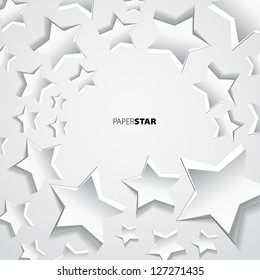 Paper star background motive