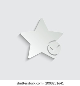 paper star icon Checkmark icon. Done, tick, yes, accept  icon