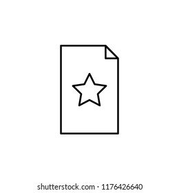 paper star icon. Element of education for mobile concept and web apps icon. Thin line icon for website design and development, app development. Premium icon