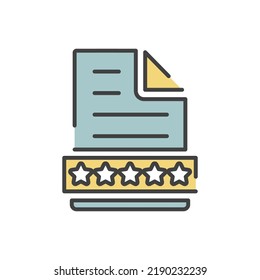 Ilustración del vector de icono de estrella