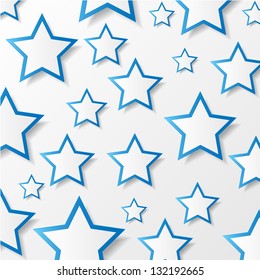 Paper stars. Vector illustration.
