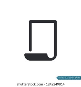 Paper - Stationery Icon Vector Template