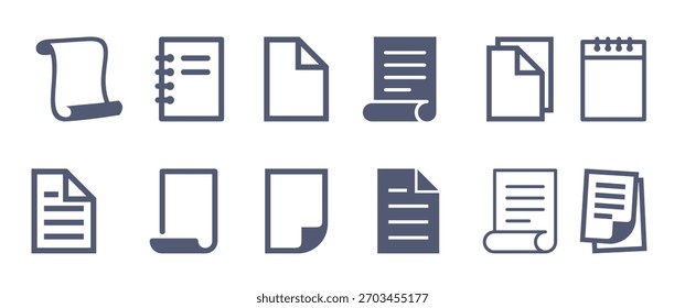 Papelería de papel icono de Vector Plantilla ilustración diseño