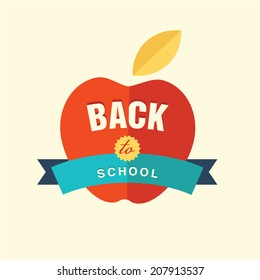 paper sticker apple