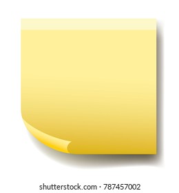 paper sticker blank, yellow color 