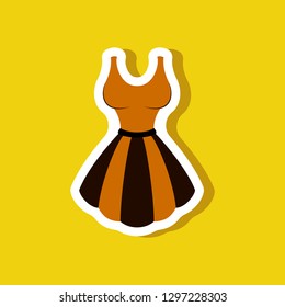 paper sticker fashion clothes fluffy dress