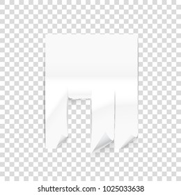 Paper sticker mockup