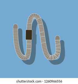 paper sticker on background of worm