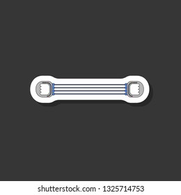 paper sticker on stylish background Sports expander