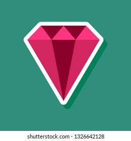 paper sticker on stylish background diamond jewelery