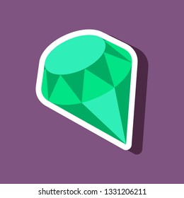 paper sticker on stylish background diamond jewelery