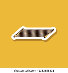paper sticker on stylish background Mat for fitness