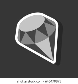 paper sticker on stylish background diamond jewelery