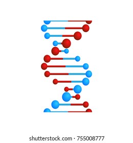 paper sticker on stylish background DNA