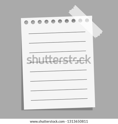  Paper sticker with tape