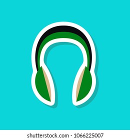 paper sticker Technology gadget headphones