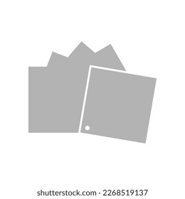 paper stickers icon, vector illustration