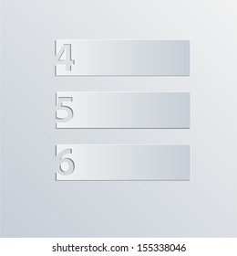 paper stickers with numbers