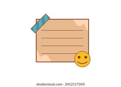 Paper Sticky Notes Sticker Design 