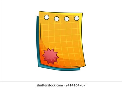 Diseño de pegajosas notas de papel