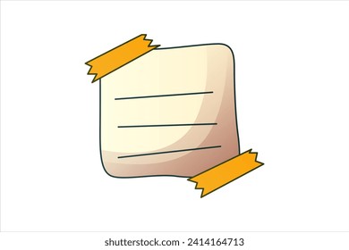 Paper Sticky Notes Sticker Design