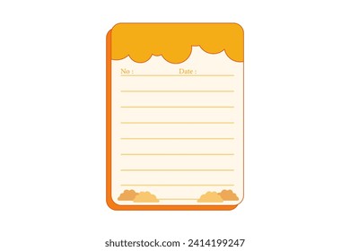 Diseño de pegajosas notas de papel
