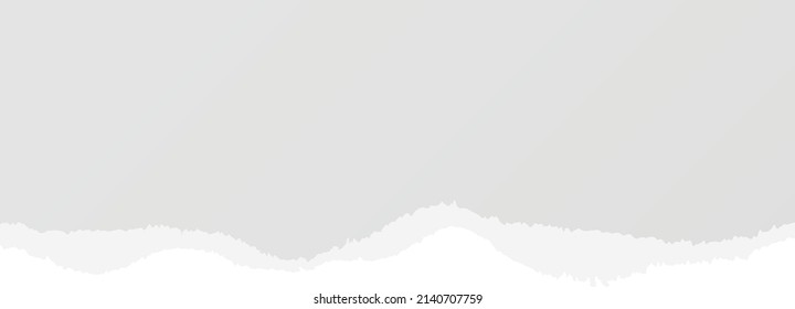 Banda de papel con borde roto. Burla de textura realista