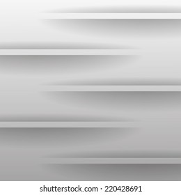 paper strips with a shadow on a gray background