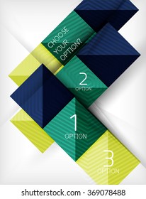 Paper style design templates, square abstract background, geometric layout