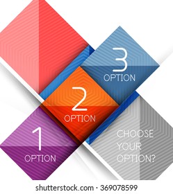 Paper style design templates, square abstract background, geometric layout